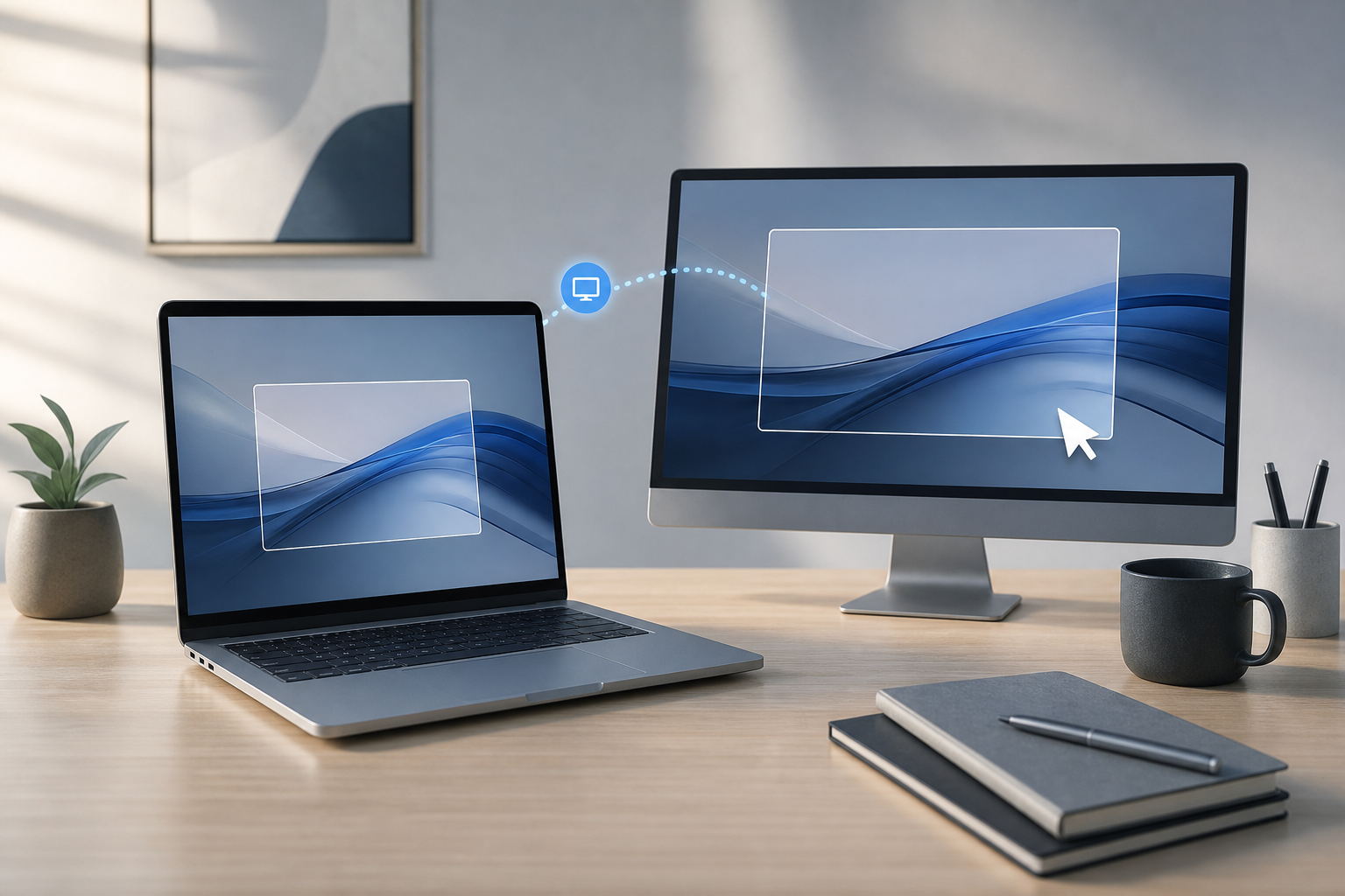 Illustration for How to Share and Control Another Mac Screen