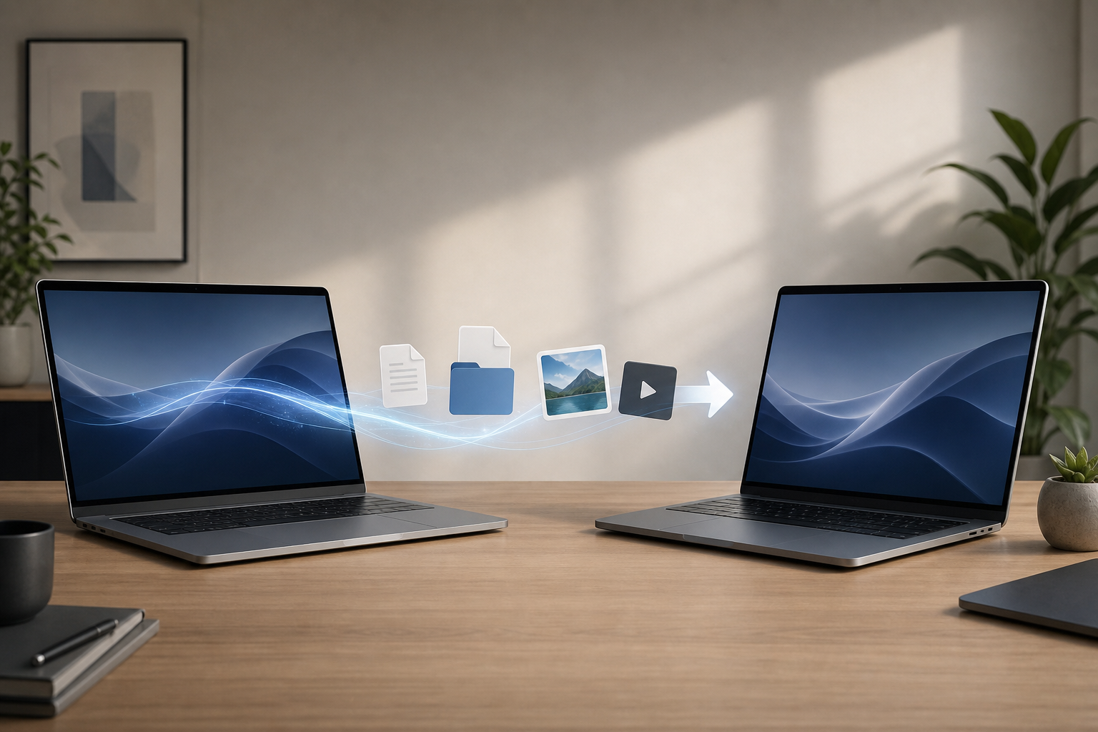 Illustration for How to Share Files Between Two Macs