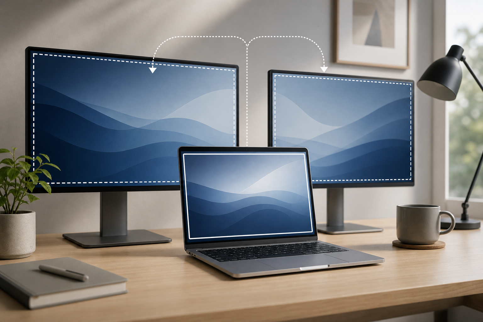 Illustration for How to Arrange Multiple Displays and Choose the Main Screen on a MacBook