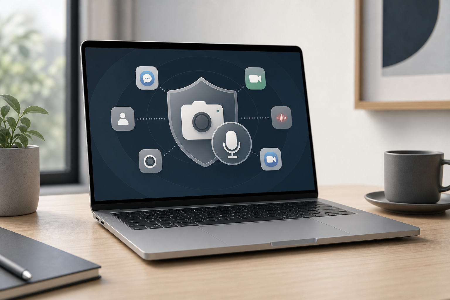 Illustration for How to Check Which Apps Can Access Your Camera and Microphone on a Mac