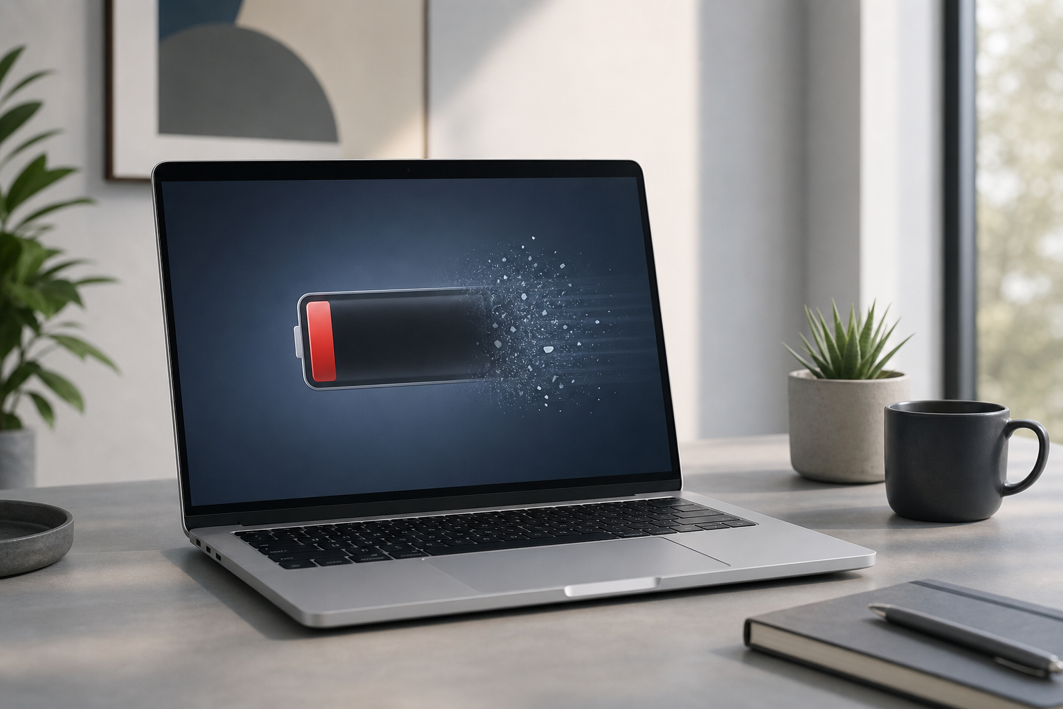 Illustration for How to Fix a Mac Battery That Drains Quickly