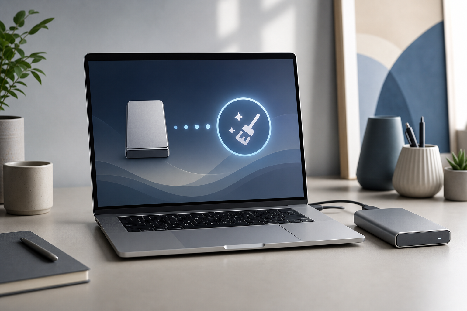 Illustration for How to Format an External Drive on a Mac
