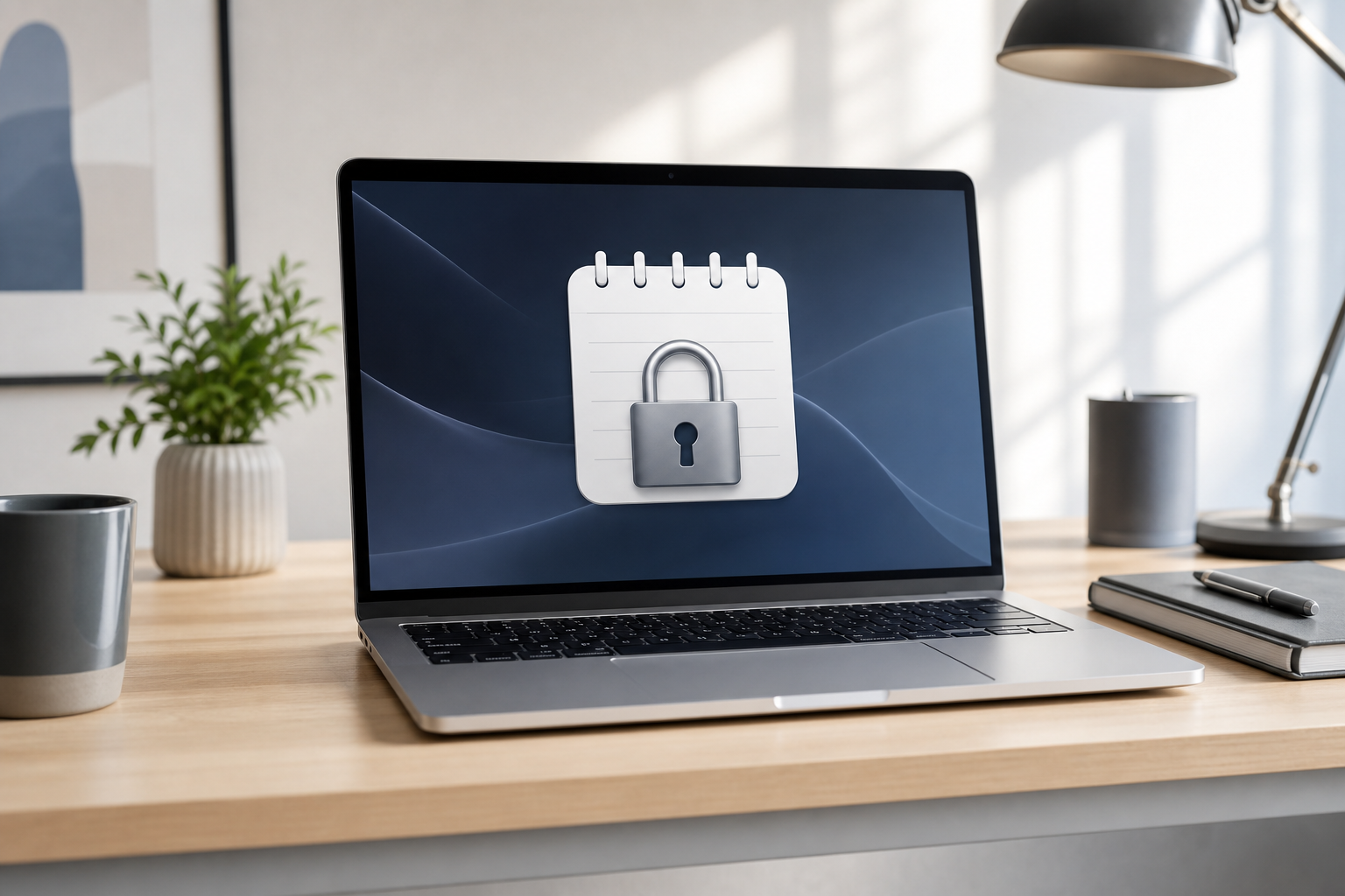 Illustration for How to Lock Notes on a Mac