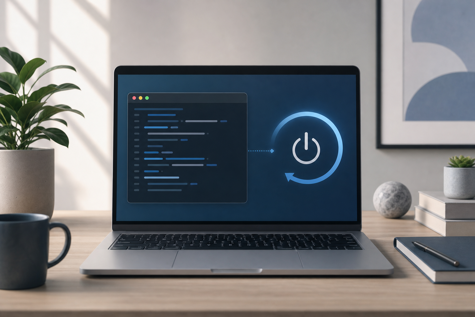 Illustration for How to Check Why a Mac Restarted or Shut Down Using Terminal